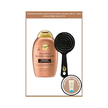 Ogx Düzleştirici Brazilian Keratin Smooth Sülfatsız Şampuan 385 ML + Tarak + Aveeno Baby Losyon 15 ML