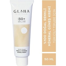 Glana Cosmetics Doğal Renkli Mineral Güneş Kremi SPF30+ 50 ML