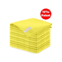 Mulpex Mikrofiber Genel Temizlik Bezi Sarı 40X40 cm. - 10 Adet