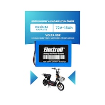 Volta Vsr Batarya Standart Kapasite Lifepo4 72v 18ah Elektrikli Motosiklet Bataryası
