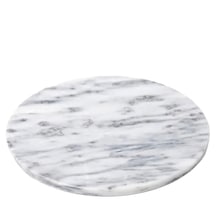 Lux & Marble White Moon, Yuvarlak Beyaz Mermer Sunumluk