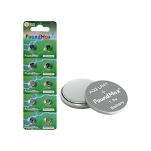 10 Adet Ag3 Lr41 Lr736 / L736 / G3 / G3a / 3ga / 192 / Gp192 / V3ga / Rw87 1.5v Poundmax Alkalin Düğme Piller Küçük
