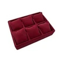 Dobric Model Süet Kaplama Bordo Renk 24/18 Cm Yastıklı Çekmece Ici Takı Düzenleyicisi