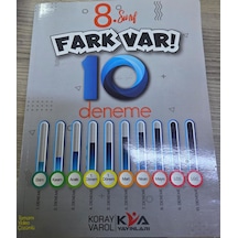 8. Sınıf Fark Var 10 Deneme Koray Varol Yayınları