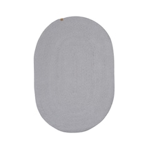 Cool Halı Glenn 607 Gri Banyo Halısı Antre Halısı Hasır Dokulu Oval Banyo Paspas Mutfak Halısı