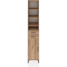 Hyperion Dolap 6 Raflı 2 Çekmeceli Tek Kapaklı 44x44x243 Çam-çam Çam