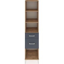 Hyperion Dolap 3 Raflı 2 Çekmeceli 44x44x195 Çam-antrasit Çam