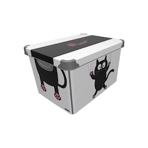 Qutu Style Box Meow Dekoratif Kutu- 20 Litre