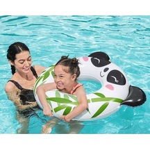 Panda Figürlü Çocuk Deniz Havuz Yüzme Simidi - 80 Cm - 3 - 6 Yaş Arası 36351 Çok Renkli