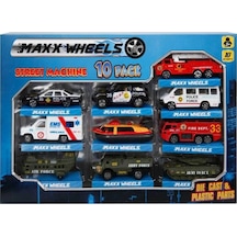 Mey İthalat Street Machine 10'lu Metal Oto Seti