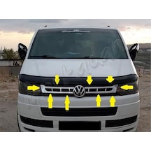 Woc Chrome Vw T5 Transporter Krom Ön Panjur 2010-2014 2 Parça Pas