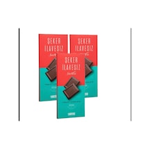 Şeker Ilavesiz Çikolata 100 Gr - 3 Adet