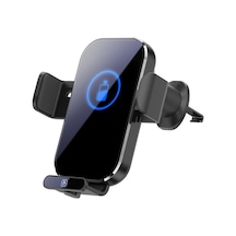Kangvka Araç Telefon Tutucu 66w Hızlı Şarj, Dokunmatik Açma, Akıllı Tespitli Kablosuz Şarj, 360 Açı Ayarlamalı, Siyah Siyah