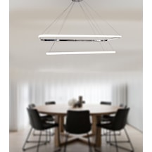 Tt400-2 Kr Tt Aydınlatma Dikdörtgen Beyaz Işık 2 Li Krom Led Krom