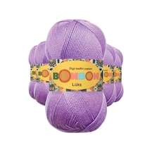 5 Adet Lüks Patik İpi Yünü Lila 98275 - Bonbon Mudanis