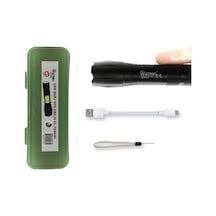 Özel Seri Taşınabilir Lamba Askeri Tip Acil Durum Işığı Uzun Menzilli El Feneri Powerbank Özellikli Çok Renkli