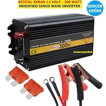 12 Volt - 300 Watt Modıfıed Sınus Wave Gerçek Değer Inverter