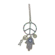 Tedz Collectıon Peace And Love Kolye Siyah