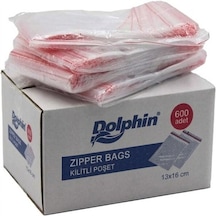 Şeylişeyler - Dolphin Kilitli Poşet 13 16 Cm 600 Adet 1 Kutu