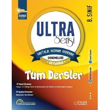 8.sınıf Ultra Kazanım Kavrama Denemeleri 68 Fasikül Tüm Dersler 3060 Soru
