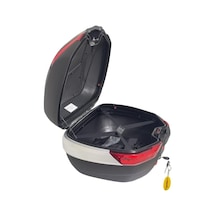 Wheelıe Xt68-b 48 Litre Motosiklet Arka Çanta Siyah Su Geçirmez Tak Çıkart Özellikli Abs Top Üniversal 4296