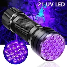 Valkyrie 21 Led 395nm Güneş Işığı Eltraviyole Uv El Feneri - Siya Siyah