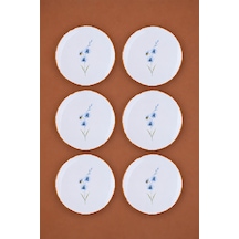 Tabak Evi Porselen Azelya Pasta Tabağı 19,50cm Aly5 6 Kişilik 6 Parça Çok Renkli