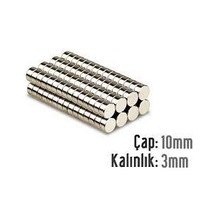 Neodyum Mıknatıs 10x3 Mm 10 Adet