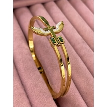 Yeni Sezon Altın Ve Gümüş Kaplama Melek Kanadı Çelik Bileklikler Gold - 605185488 Gold