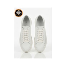 Crc Ayakkabı Crc Beyaz Şık %100 Hakiki Deri Sneakers Sole Günlük Ayakkabı