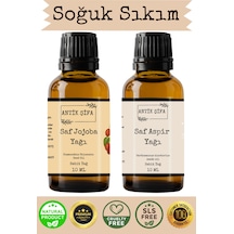 %100 Saf Jojoba Yağı Ve Aspir Yağı - 10ml + 10ml 20 ML