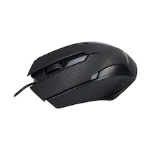 Siyah Mat Desenli Usb Kablolu 3d Optik Mouse Renkli