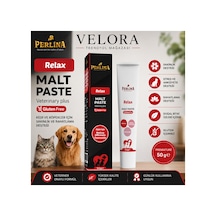 Perlina Relax Malt Paste 50 Gr Kedi Ve Köpekler İçin Sakinlik, Rahatlama Ve Stres Desteği Gluten Free Veteriner Plus - 885808133