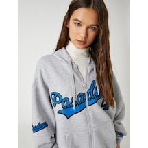 Koton Kolej Sweatshirt Kapüşonlu Oversize Fermuarlı Baskılı Cep Detaylı Gri Melanj 3sal10331ık Gri Melanj Koton Kolej Sweatshirt Kapüşonlu Oversize Fermuarlı Baskılı Cep Detaylı Gri Melanj 3sal10331ık Gri Melanj