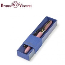 Bruno Visconti Tükenmez Kalem In Case Monaco 0,5 Mm Blue Ink Gri Gövde/siyah Kasa