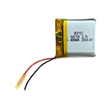582728 3.7v 400 Mah Li-polymer Pil Devreli/1.5a