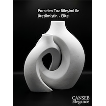 Premıum Sarmaşık Sevgili İkili Vazo Dekoratif - 16/13cm 22903378