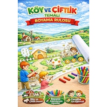 Çiftliğimi Boyuyorum 5 Metre Dev Çiftlik Temalı Boyama Rulosu
