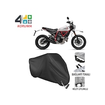 Ducati Scrambler Desert Sled Motosiklet Branda( Kilit Uyumlu-Siya