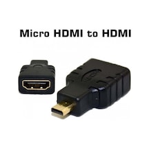 Micro Hdmı To Hdmı Çevirici Adaptör - Altın Uçlu 4k Destekli Dönüştürücü - Raspberry Pi 5 Uyumlu