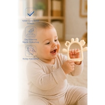 Babyjem Silikon Kolay Kavrama Diş Kaşıyıcı Ekru