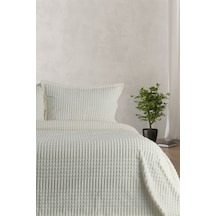 Merinos Modern Line 3 Parça Battaniye Seti - Kemik-ekru Ekru