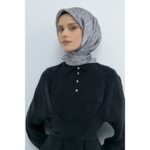 Armine Saf İpek Sura Eşarp-2026 İlkbahar-yaz- 952200d Gri-beyaz
