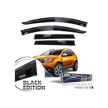 Niken Dacia Duster Cam Rüzgarlığı Siyah Kromlu 4&apos Lü 2018+ So