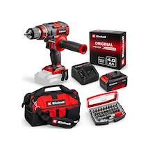 Einhell Tp- Cd 18/80 Li I Bl Akülü Solo Darbeli Matkap + 1 X 4 Ah Starter Kit Akü + Kwb 32 Parça Bits Uç + Kumaş Çanta
