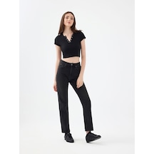 LOFT Comfort Straight Comfort Fit Kadın Pantolon Lf2037062 Q1.v1 Denim