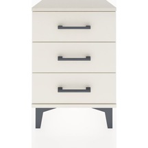 Arges Komodin 3 Çekmeceli 44x30x64 Aytaşı-aytaşı Aytaşı