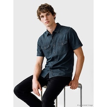 Lcw Jeans İndigo Regular Fit Erkek Jean Gömlek