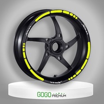 Florasan Sarı I Yamaha Xmax Uyumlu 1 Set Jant Şeridi
