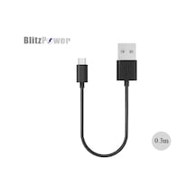Kısa Usb Type-c Data Kablosu 0,3 Metre
